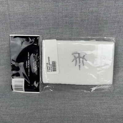 Vintage Adidas T-Mac Armband weiß silber Armband Logo Tracy McGrady 334016 - Bild 1 von 4