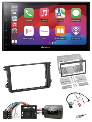 Pioneer DAB USB Lenkrad Bluetooth 2DIN Autoradio für Skoda Fabia 5J 2007-2014 - Bild 1 von 4