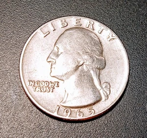 1965 WashingtonQuarter No Mint Mark, Rim Letter Errors,Double Dies on BOTH SIDES - Picture 1 of 12