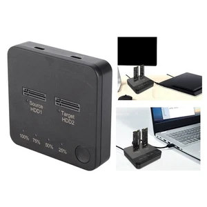 M.2 SSD Duplicator Dual Bay 1Gbps High Speed Offline Clone M.2 SSD Dock NEW - Afbeelding 1 van 12