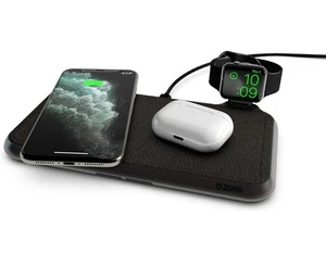 ZENS Liberty 16 Coil Dual Wireless Charging Pad with Fabric Surface 2x15W Output - Photo 1 sur 8