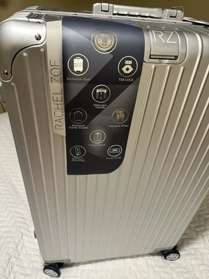 Edição limitada todo em alumínio Rachel Zoe check-in L 26x20x10 novo em folha com etiquetas - Imagem 1 de 4