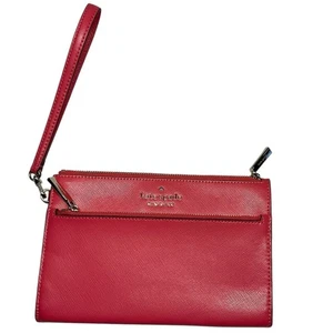 Kate Spade New York Staci Saffiano Leder Medium Handgelenktasche Hibiskus Pink - Bild 1 von 10