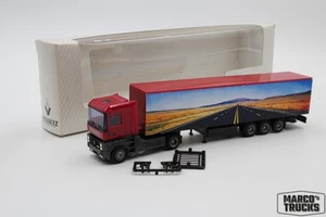 AWM Renault AE 520 Box semitrailer Highway Advertising model 1:87 /AW2711 - Picture 1 of 1