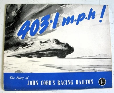 RAILTON SPECIAL Land Speed Record Car Publicity Brochure 1947 Bonneville - Image 1 of 4
