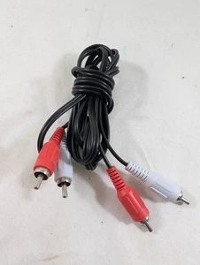 RCA Male to RCA Male - Red White Molded Connectors - Stereo Audio Cables 4 FT - Picture 1 of 3