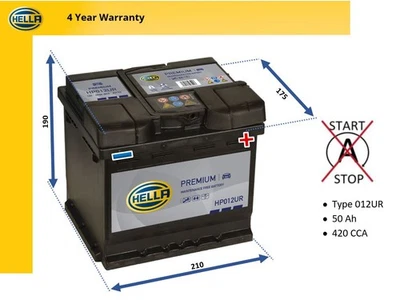 Battery fits RENAULT CAPTUR SCENIC ZOE WIND 5 MEGANE MODUS MASCOTT 1962 on 012 - Image 1 of 4