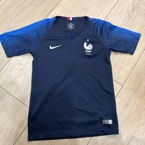 Nike Football Shirt France Home Soccer Jersey 2018 Children`s Size Small Kids - Picture 1 of 8