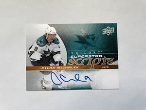 2008-09 Upper Deck Trilogy Superstar Scripts Milan Michalek