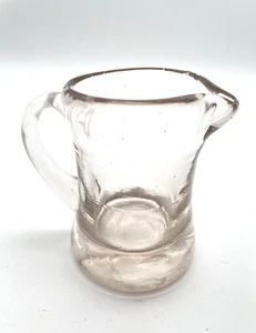 Antiker Ausgiesser Krug Kännchen Antik Glas Abriss Antikglas - ca. 10cm - Picture 1 of 9