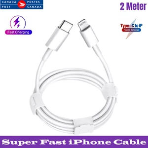 USB C to 8Pin Cable For iPhone 14 13 12 11 Pro 8 7 Quick 8Pin USB C Charger Cord - Picture 1 of 10