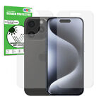 For Apple iPhone 15 Pro Matte Front Back Screen Protector Anti Glare TPU