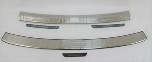 para 2018-21 TIGUAN parachoques trasero placa escalón moldura almohadilla protector acero - Imagen 1 de 5