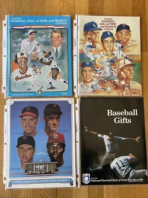 Lot of 4: 1982 1984 1985 MLB Baseball Hall Of Fame Yearbooks + HOF Gift Catalog - Image 1 of 4