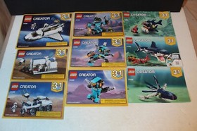 Lego Creator 3in1 Lot of 9 Instruction Manuals Only 31062,31066, 31088 