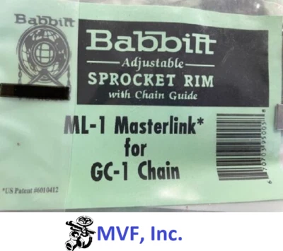 Babbitt Master Link for 1/0 Weldless Chain for Chain Operators ML-1 - Image 1 of 2