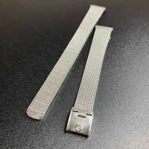 Genuine OMEGA 6011 SS Mesh Watch Band Bracelet Belt 13mm #819 - Picture 1 of 10