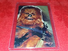 CHEWBACCA STAR WARS SKETCH CARD #11 CARD SIGNED BY ARTIST #`d 50/50 
