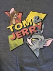 Vintage Tom & Jerry Large SS Gray Tshirt Gildan 90's