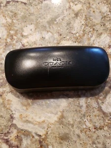 Estuche para gafas Coach GENUINO nuevo auténtico negro con cubierta - Imagen 1 de 5