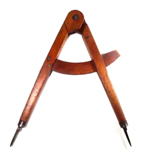 NICE 18TH CENTURY BOAT BUILDERS LARGE WOOD AND IRON DIVIDER - Picture 1 of 15