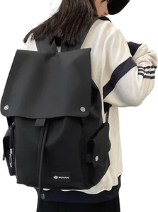 Rucksack Damen Wasserdicht Backpack PU Leder Schulrucksack Damen Cityrucksack Ta - Bild 1 von 7
