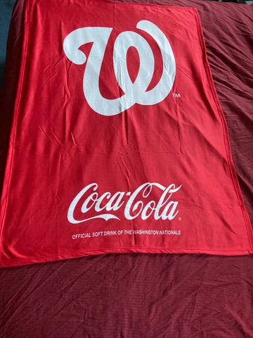 Washington Nationals Blanket Coke Coca-Cola SGA New 9/19/21 2021 In Package  A1 Cover