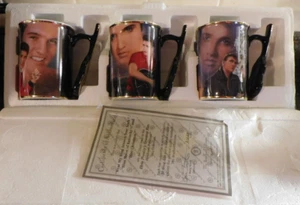 2002 Bradford Exchange Elvis Presley's Greatest Hits Tassen Echtheitszertifikat 3. im Set - Bild 1 von 22