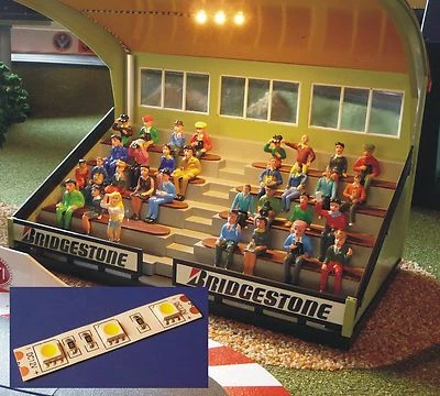 LED Beleuchtung warmweiss 12 Volt selbstkleben z.B. für Carrera Tribüne 7190