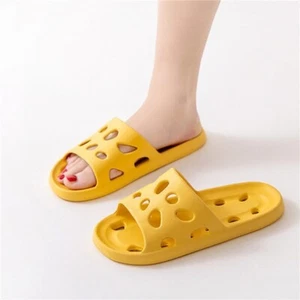 Bath Slippers Women Men Non-Slip Indoor Home Bathroom Slippers Shoes - Picture 1 of 10