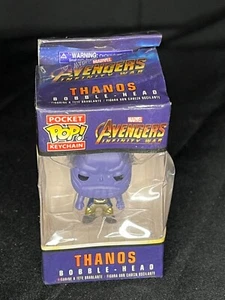 Funko Pop Pocket Keychain Marvel Avengers Infinity War Thanos Vinyl Bobblehead - Picture 1 of 4