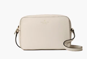 New Kate Spade Harper Crossbody Bag Leather Tusk - Picture 1 of 4
