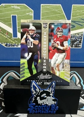 2021 Panini Absolute Introductions #INT-9 - Mac Jones (RC) - Alabama - Patriots - Image 1 of 3