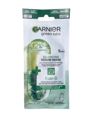 Garnier Green Labs / Balancing Serum Sheet Mask, Niancinamide Serum + Kale-B - Image 1 of 4
