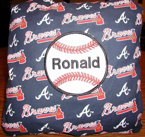 Atlanta Braves Baseball Personalized Pillow Cover
