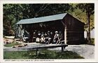 Adirondacks NY Open Camp Fulton Chain of Lakes Unused Postcard H24