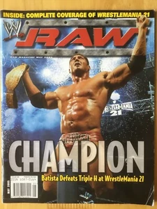 WWE RAW MAGAZIN - MAI 2005 - WRESTLEMANIA 21 - BATISTA - CHRIS MASTERS - Bild 1 von 1