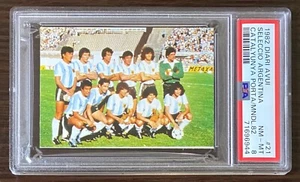 1982 Argentina Team Catalunya World Cup Card PSA 8 Spain 82 Maradona None Higher - Picture 1 of 3