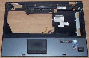HP Compaq 6510b Gehäuse Oberschale Handauflage Palm Rest Touchpad Fingerabdruck - Bild 1 von 2