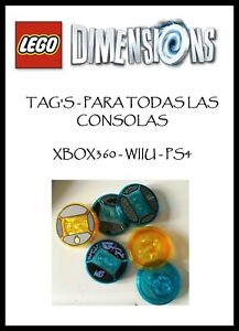 LEGO DIMENSIONS - TAG'S - TODAS LAS PLATAFORMAS - (NM/EX)