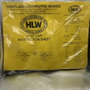 NEW HLW Hartland Locomotive Train Works G Scale Flat Car Kit Rare TC - Picture 1 of 4