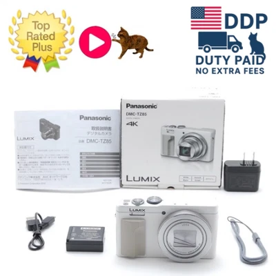 [ Near MINT ] Panasonic LUMIX DMC-TZ85 Compact Digital Camera White From Japan - Image 1 of 4