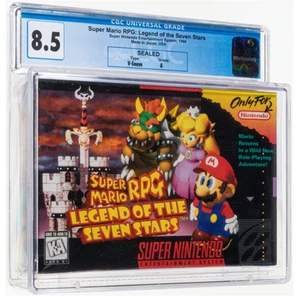 Super Mario RPG: Legend of the Seven Stars - CGC 8.5 A Sealed [Early print] SNES - Picture 1 of 2