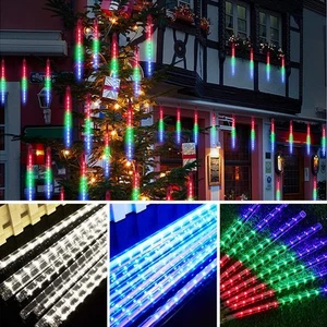 8PC 192Leds Meteor Rain Lights LED Fairy String Light Christmas Home Party Decor - Picture 1 of 28