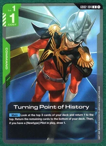 Turning Point of History - Dual Impact GD02-104 - Gundam Card Game TCG Karte - Bild 1 von 2