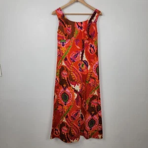 Vintage Tori Richard Honolulu Midi Maxi Blumen Kleid Damen 8 Herbst Sommer edel - Bild 1 von 11