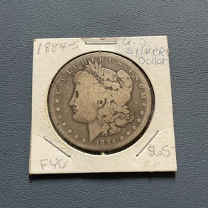 MEJOR FECHA 1884-S DÓLAR DE PLATA MORGAN EN MUY BUEN ESTADO+ - Imagen 1 de 2