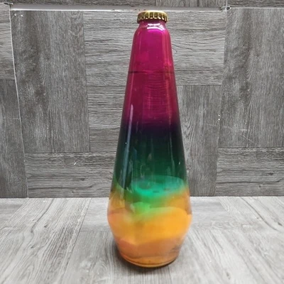 Lava Lamp Replacement Glass Bottle Rainbow Multicolor Clear Liquid White Lava - Image 1 of 4