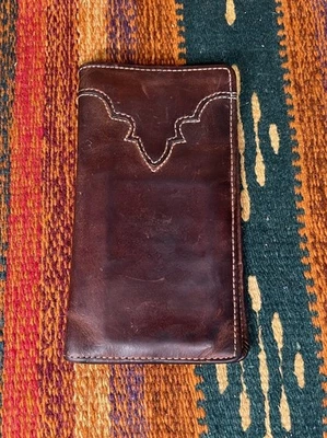 Cartera Sliver Creek Clásica Cuero Marrón Diseño Rodeo Repujado Foto 1 de 4