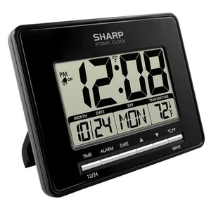 Atomic Desktop Clock – Auto Set Digital Alarm Clock - Atomic Accuracy - Easy ... - Picture 1 of 9
